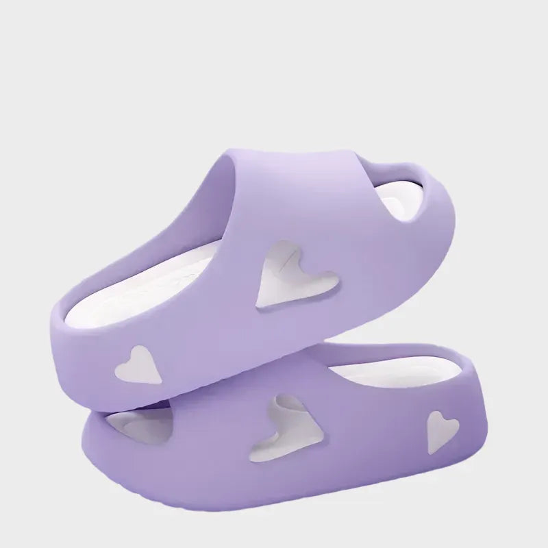 Flip Flops with Playful Heart Shape